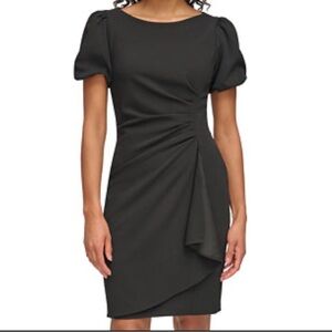 DKNY Women’s Black Ruched Mini Dress Size 12